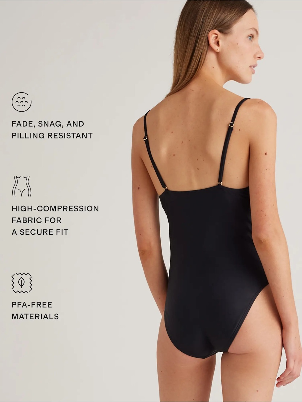 Quince Italian Cami One-Piece Swimsuit - Picture 6 of 9